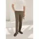 SlimFit Haki %100 Ham Keten Jogger Pantolon