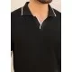 RegularFit Siyah,Yakalı Triko Tişört