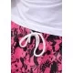 SlimFit Fuşya Desenli Mayo Şort