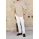 OverSize Bej %100 Pamuk Basic Tişört