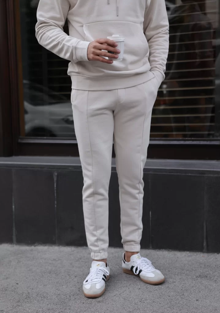 SlimFit Bej Eşofman Altı