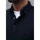 SlimFit Lacivert Polo Yaka Sweat