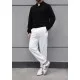 SlimFit Siyah Polo Yaka Sweat