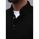 SlimFit Siyah Polo Yaka Sweat