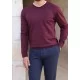 BORDO SIFIR YAKA PAMUK KAZAK