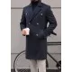 SlimFit Lacivert Kruvaze Kaban