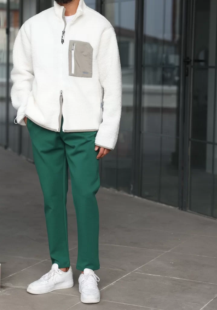 OverSize Beyaz Peluş Ceket